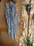 Blue Garden Floral Prayer Shawl | Fresh Spring Khushoo Esdalat