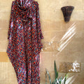 Vibrant Geometric Prayer Shawl | Modern Khushoo Esdalat